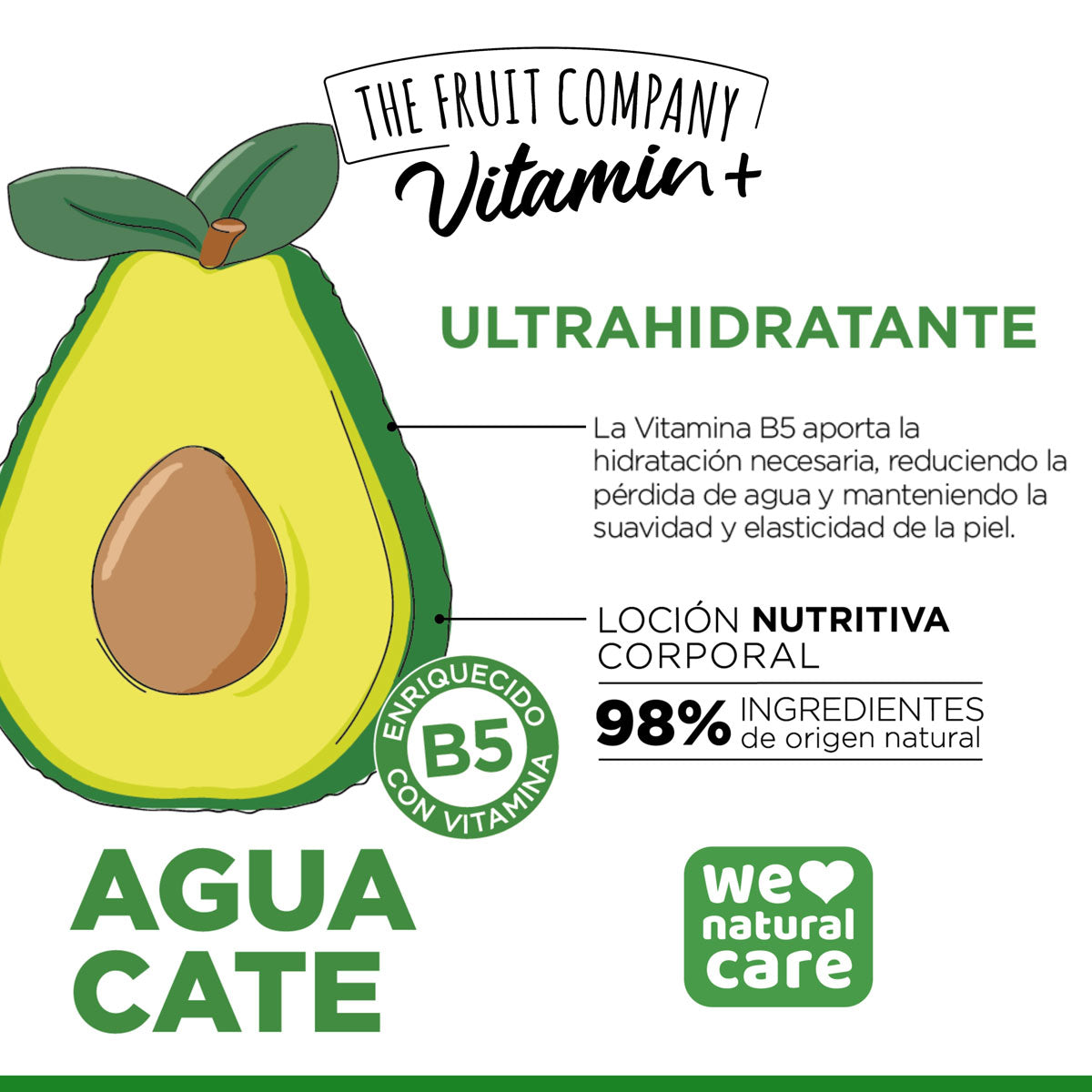 Loción Corporal Aguacate Ultrahidratante +Vitamina B5