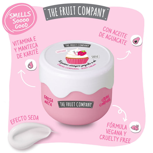 Crema Corporal Efecto Seda Fresa Nata - The Fruit Company