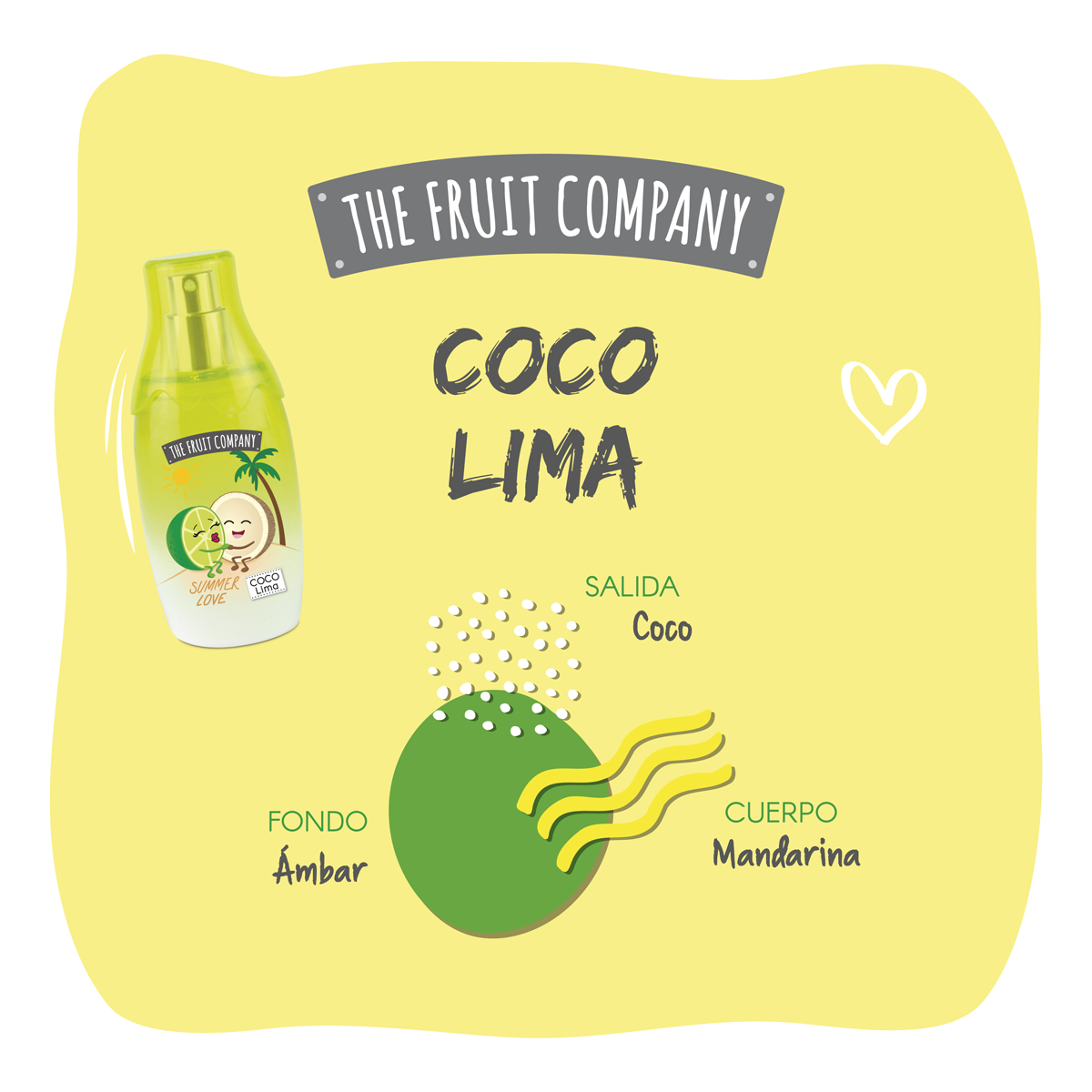 Eau de toilette Coco&Lima Edición Verano - The Fruit Company