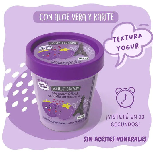 Crema Corporal Yogur Mora The Fruit Company