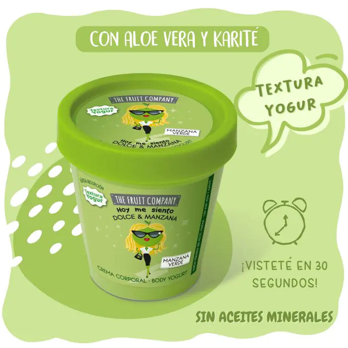 Crema Corporal Yogur Manzana Verde The Fruit Company