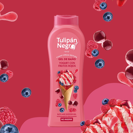 Gel de Baño Yogurt con Frutos Rojos Tulipán Negro