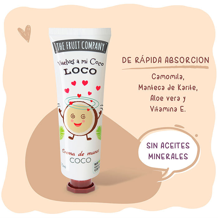 Crema de Manos Coco The Fruit company