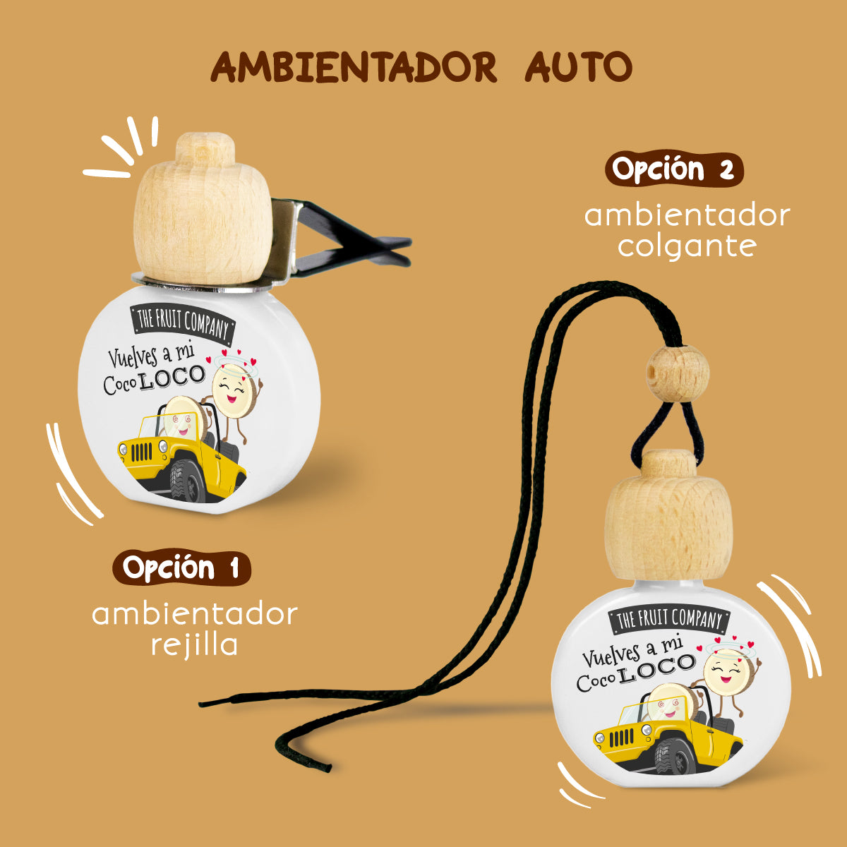 Ambientador para Coche de Coco TFC